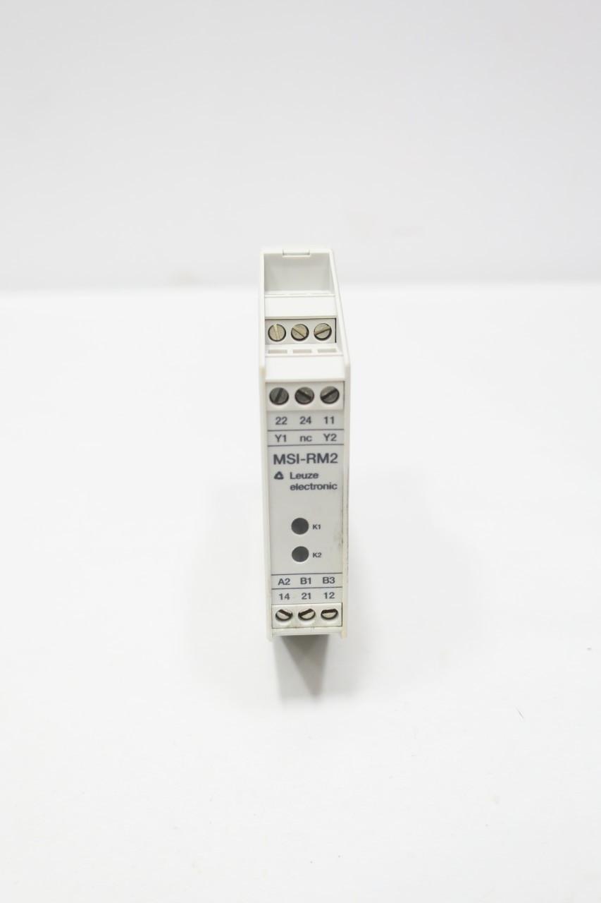 LEUZE ELECTRONIC MSI-RM2 RELAY MODULE 24V-AC/DC