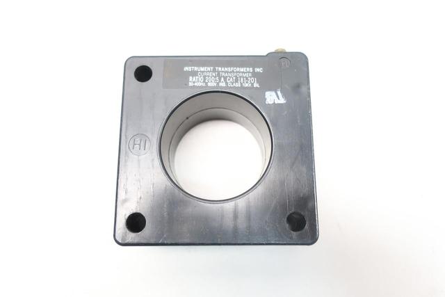 INSTRUMENT TRANSFORMER 181-201 CURRENT TRANSFORMER 200:5 600V-AC