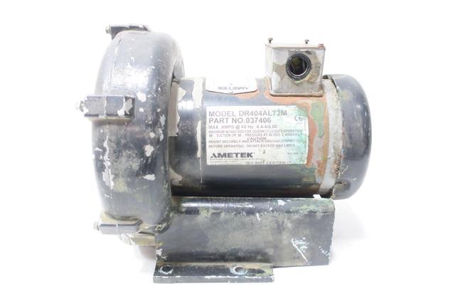 AMETEK 037406 DR404A672M REGENERATIVE BLOWER 1HP 56IN-H2O 49IN-H2O 230/460V-AC
