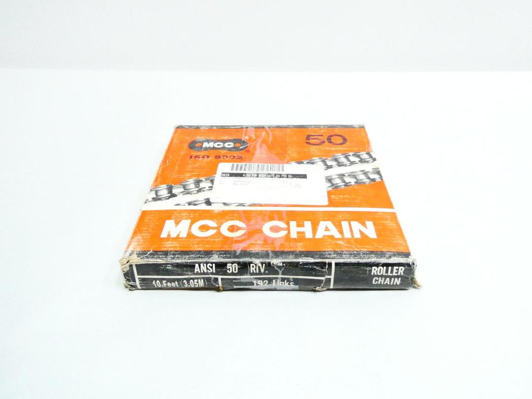 MCC ANSI 50 RIV ROLLER CHAIN 192 LINKS 10FT