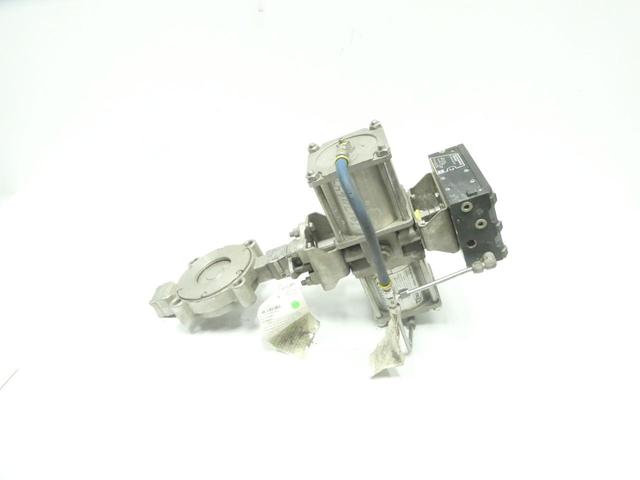KEYSTONE SSS1TSG PNEUMATIC STAINLESS LUGGED CONTROL VALVE 150 3IN