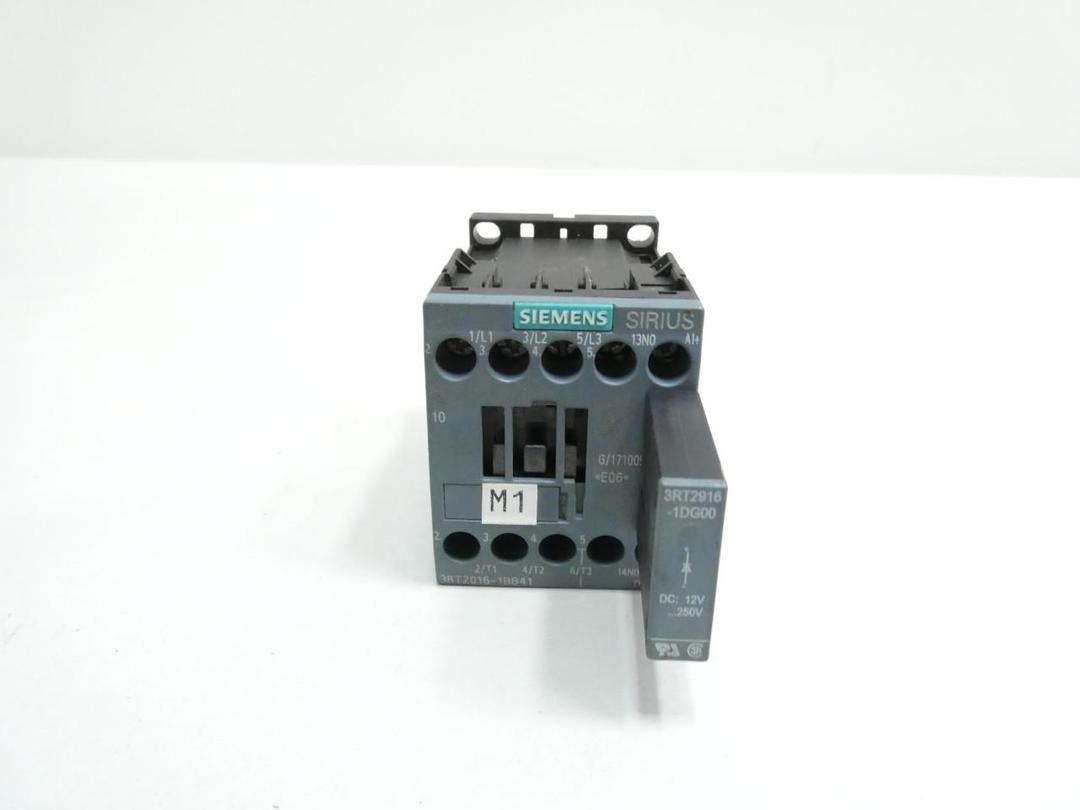 SIEMENS 3RT2016-1BB41 SIRIUS AC CONTACTOR 24V-DC 20A AMP 5HP