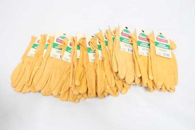 BOX OF 12 MID AMERICA 1541SM SMALL DEER SKIN GENERAL SAFETY GLOVE