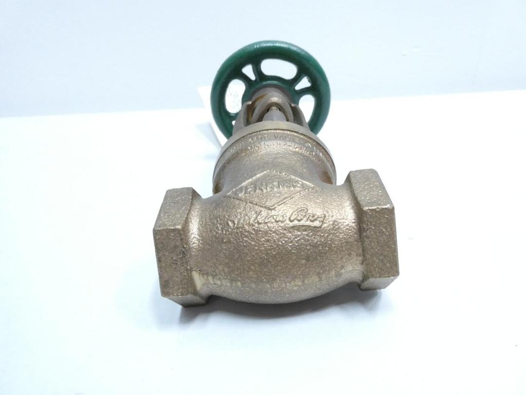 JENKINS 740L-198 MANUAL BRONZE THREADED WEDGE GATE VALVE 1IN NPT