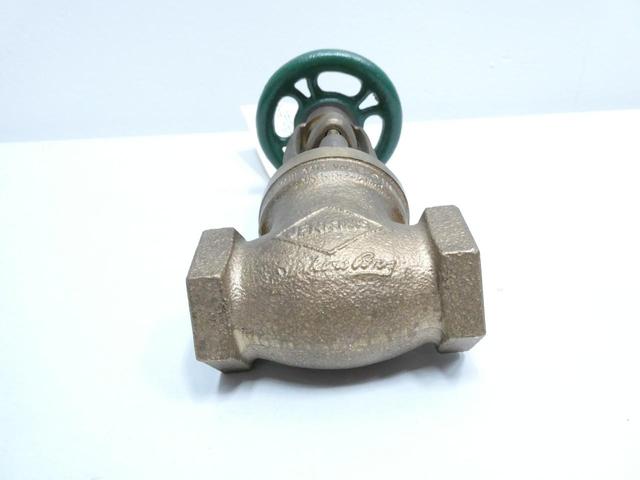 JENKINS 740L-198 MANUAL BRONZE THREADED WEDGE GATE VALVE 1IN NPT
