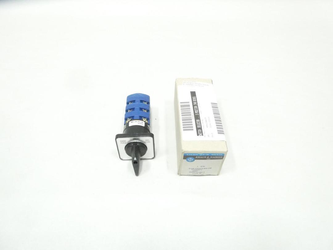 KRAUS & NAIMER D10A CD3375-600 ROTARY CAM SWITCH 600V-AC