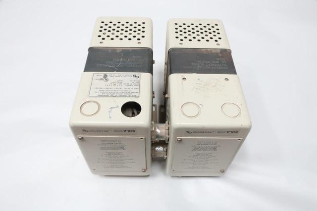 SOLA 23-23-125 CONSTANT VOLTAGE TRANSFORMER 95-130/190-260/380-520V-AC 120V-AC