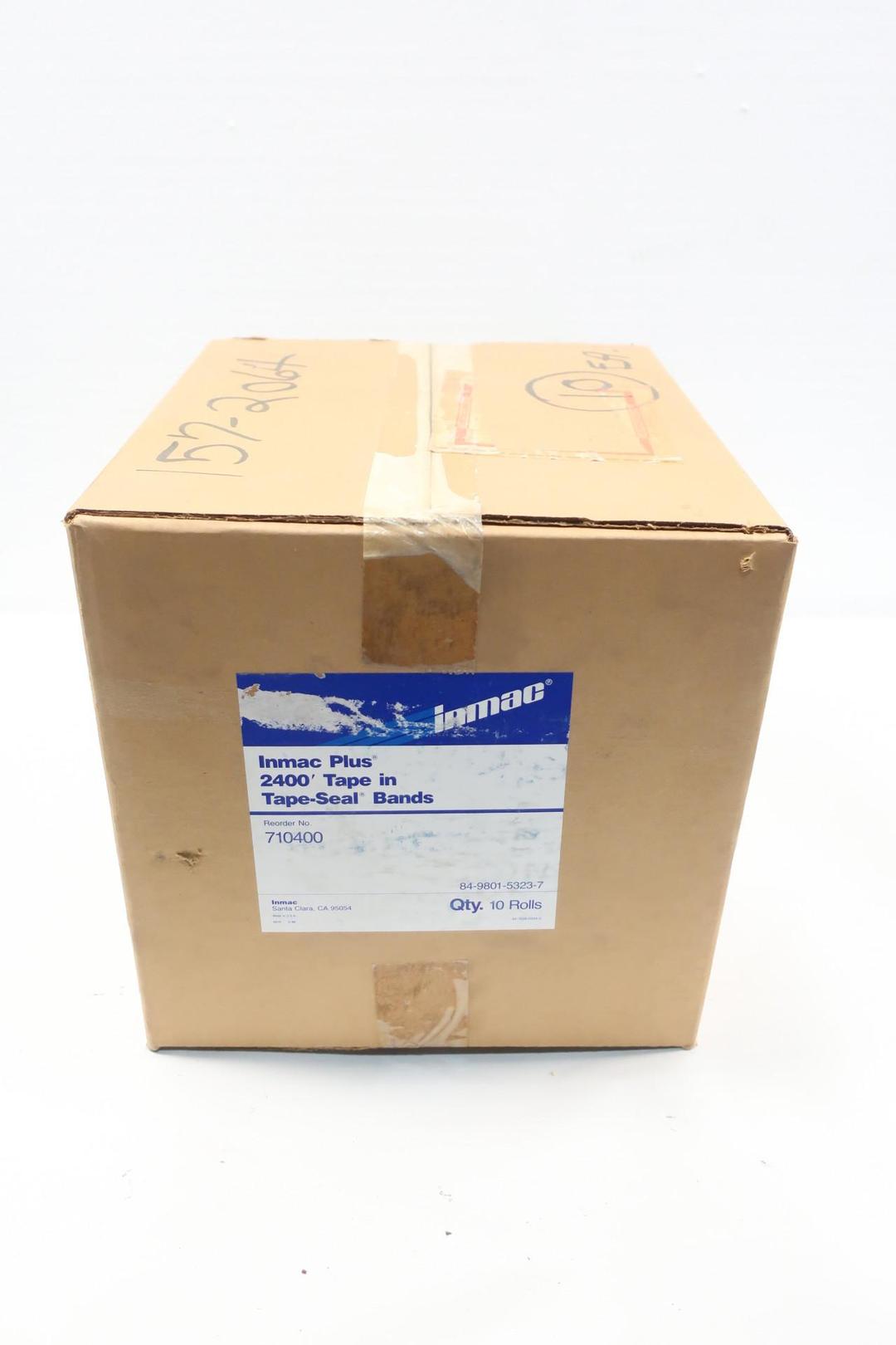 BOX OF 10 INMAC PLUS TAPE SEAL 710400  SEALING TAPE BAND 2400FT