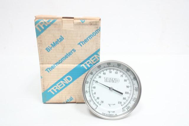 TREND 52 BIMETAL THERMOMETER 5IN 2-1/2IN 0-250F/-20-120C 1/2IN NPT