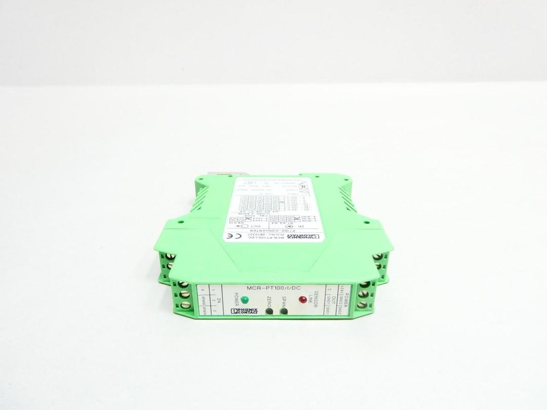 PHOENIX CONTACT MCR-PT100-I-DC TEMPERATURE TRANSDUCER -4-149F 20-30V-DC