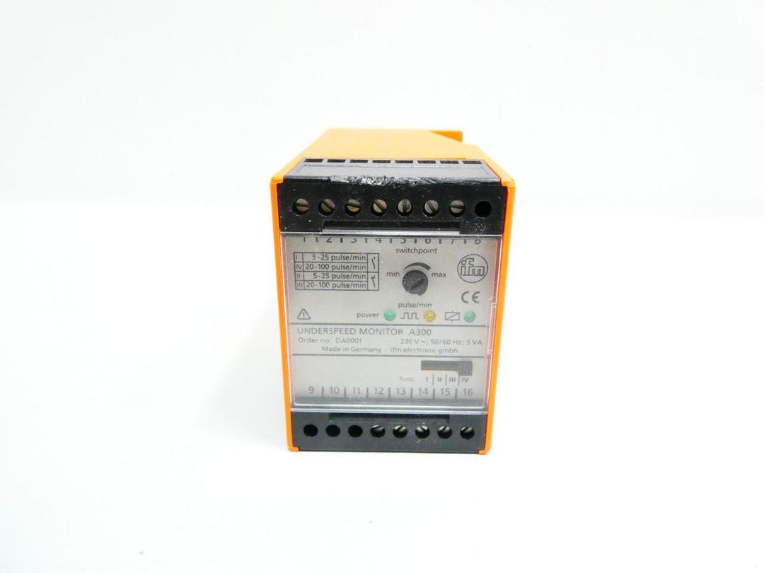 IFM ELECTRONIC DA0001 STANDSTILL MONITOR 230V-AC 24V-DC