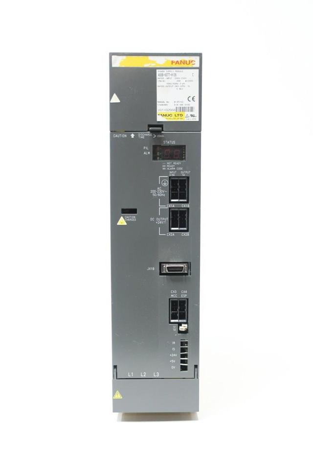 FANUC A06B-6077-H106 POWER SUPPLY MODULE 200-230V-AC 283-325V-DC 6.8KW