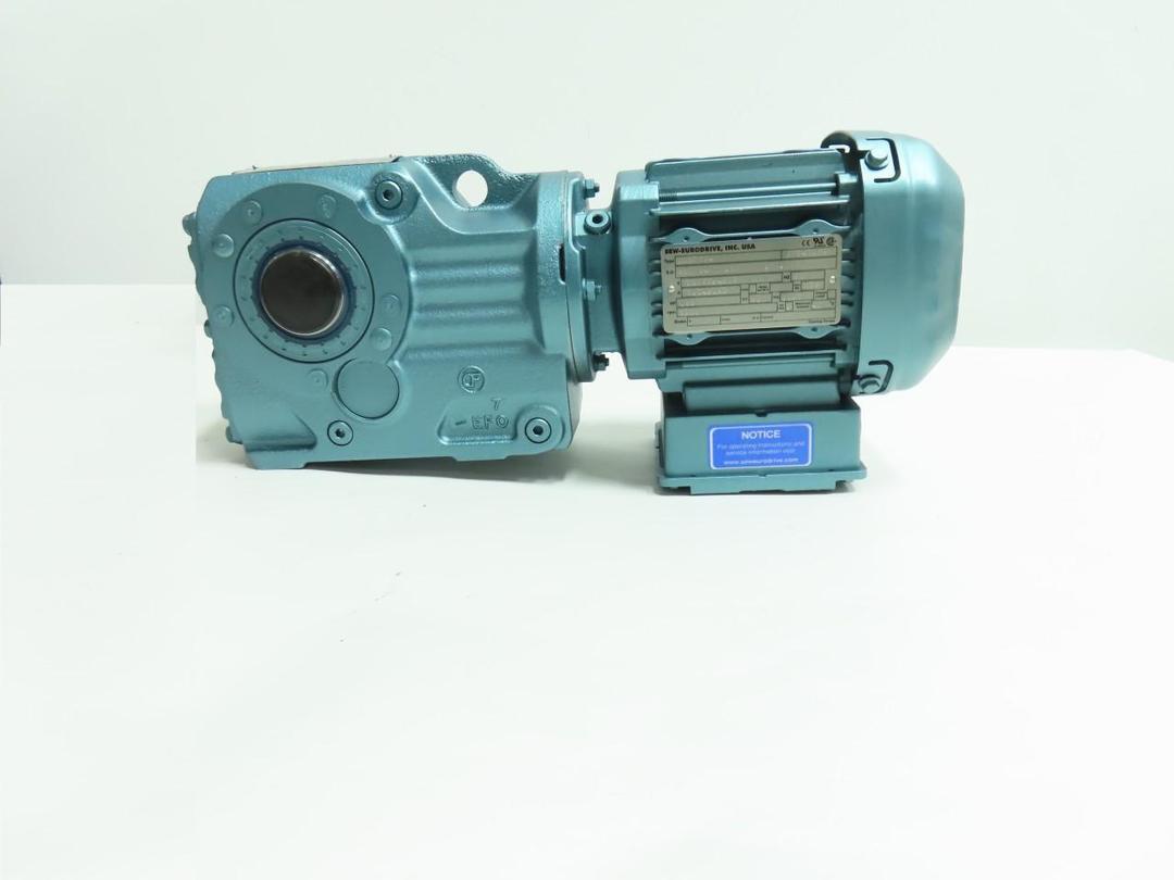 SEW EURODRIVE KA37DRS71S4 GEARMOTOR 17RPM 0.33HP 230/460V-AC