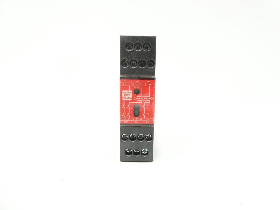 BANNER ES-FA-9AA SAFETY RELAY 24V-AC 24V-DC