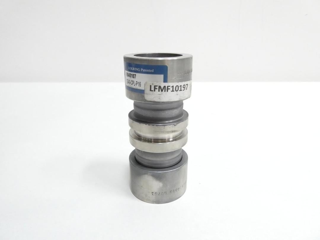 LOKRING SS40-CPL-P16 STAINLESS PIPE COUPLING 1IN