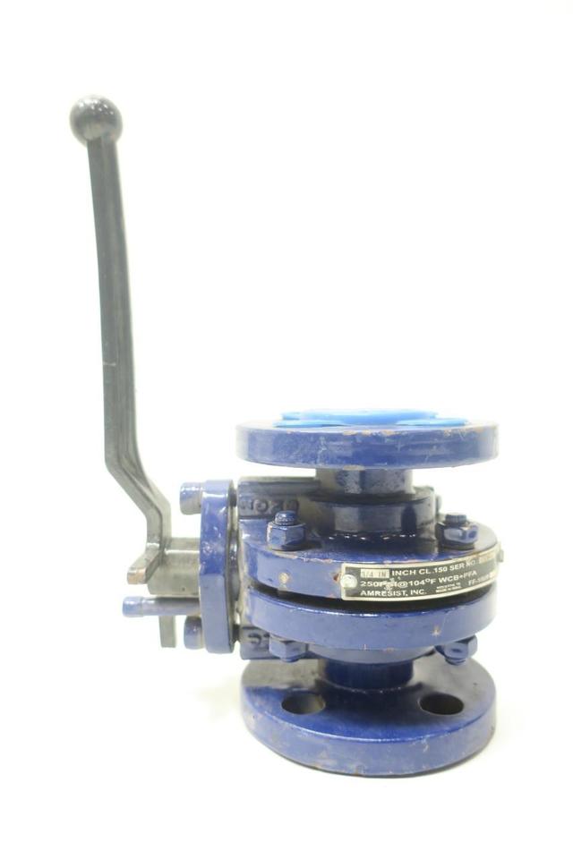 AMRI KSB FF-1F6FP MANUAL BALL VALVE FLANGED 3/4IN