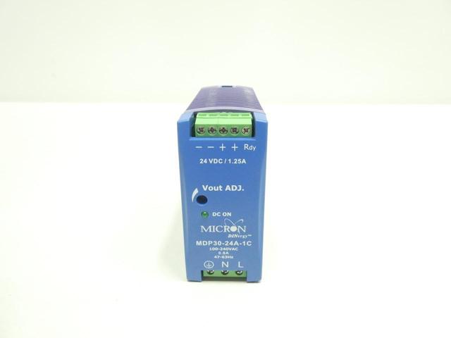 MICRON MDP30-24A-1C POWER SUPPLY 100-240V-AC 24V-DC 30W