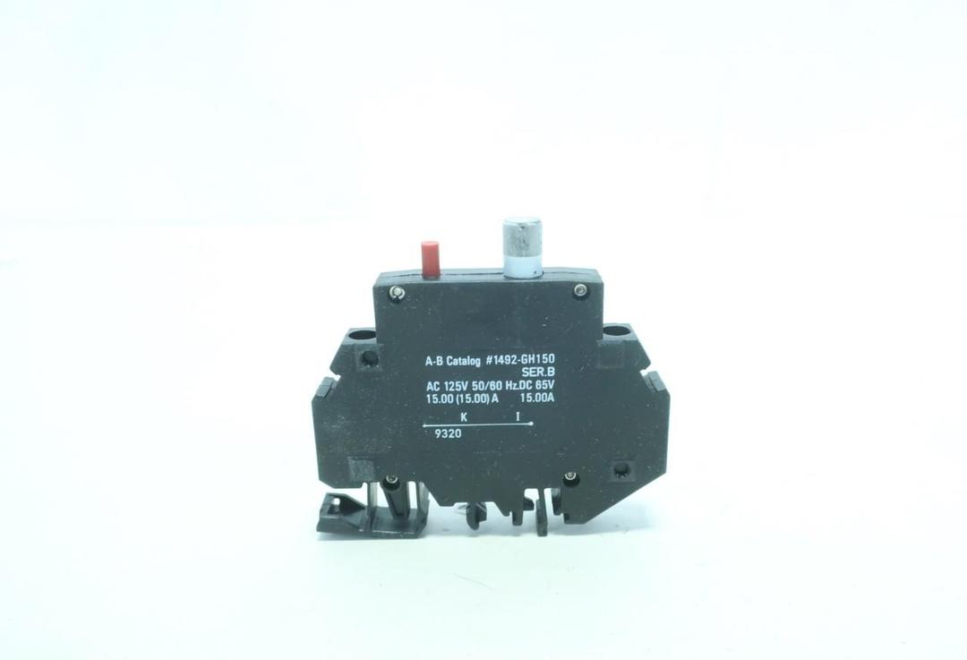 ABB 1492-GH150 1P 15A AMP 125V-AC MINIATURE CIRCUIT BREAKER