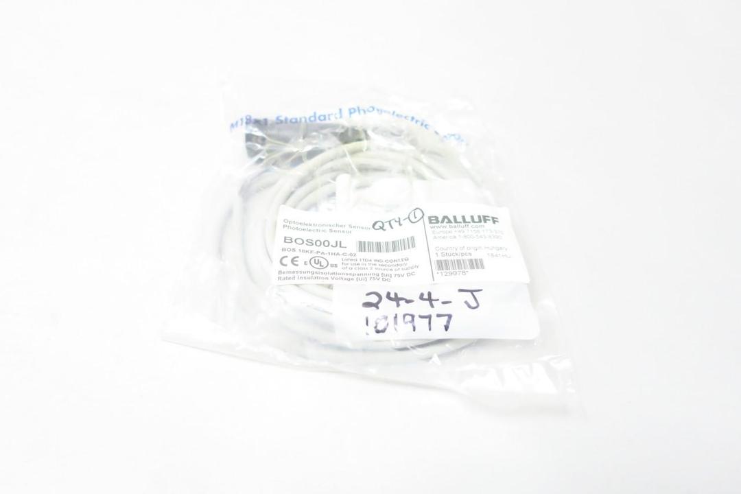BALLUFF BOS18KF-PA-1HA-C-02 PHOTOELECTRIC SENSOR 75V-DC