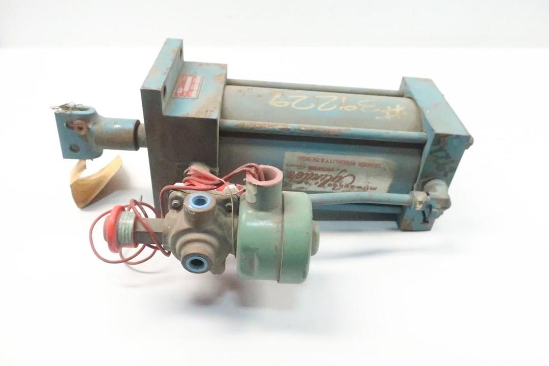 MILWAUKEE CYLINDER 140-31-21-1 DOUBLE ACTING PNEUMATIC CYLINDER 4IN 6IN 250PSI