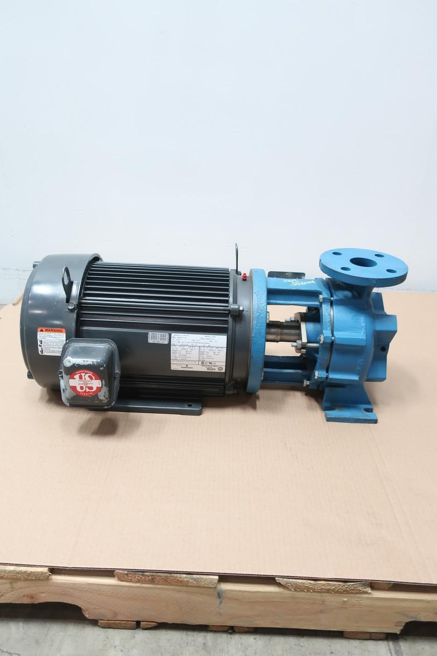 ITT A-C PUMP 2000 2X2.5-6 IRON CENTRIFUGAL PUMP 10HP 208-230/460V-AC