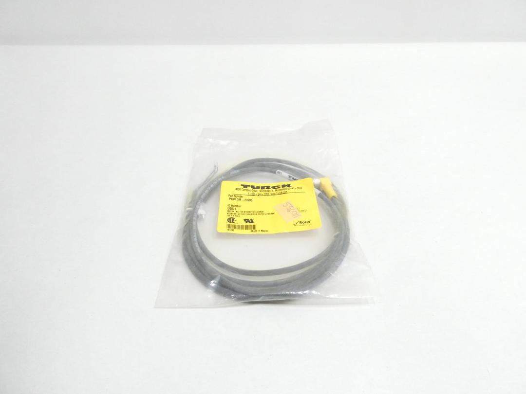 TURCK PKW 3M-2/S90 PICOFAST CORDSET 3M 125V-AC