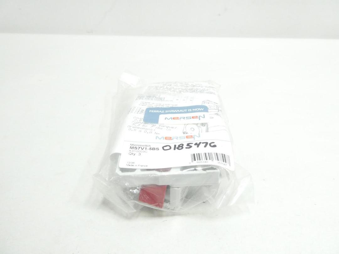 PACK OF 3 FERRAZ SHAWMUT MS7V1-5BS PROTISTOR MICROSWITCH UNIT