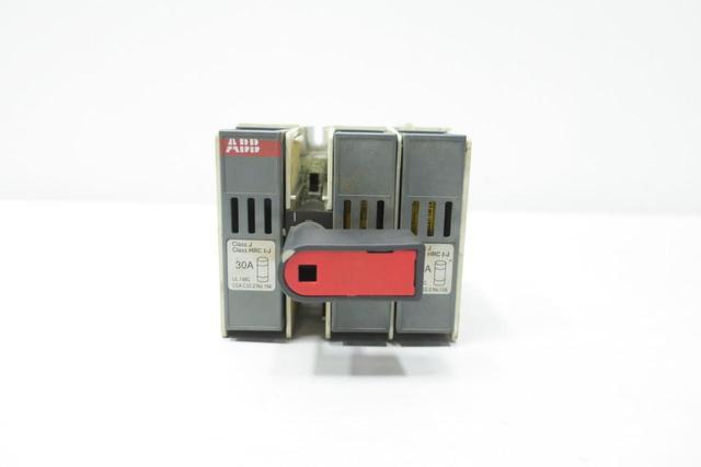 ABB OS 30AJ12 FUSIBLE DISCONNECT SWITCH 3P 30A AMP 600V-AC