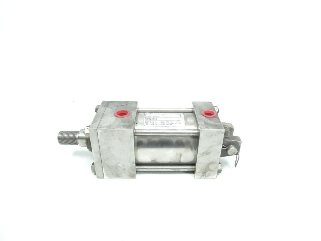 COWAN B-53993GP02 STAINLESS DOUBLE ACTING PNEUMATIC CYLINDER  2-1/2IN 3/8IN 2IN