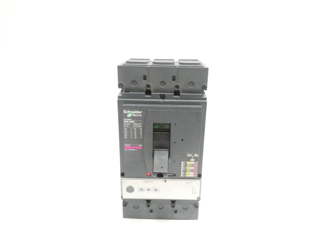 SCHNEIDER NSX 630H LV432895 COMPACT MICROLOGIC 2.3 BREAKER 3P 250/630A 600V-AC