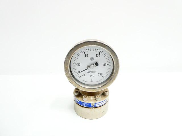 WIKA FW2.4A.6944 PRESSURE GAUGE 3-1/2IN 5/8IN -20-230IN-H2O