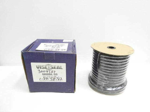 VISESEAL 6800BIL-SS COMPRESSION PACKING 1/2IN 10LB