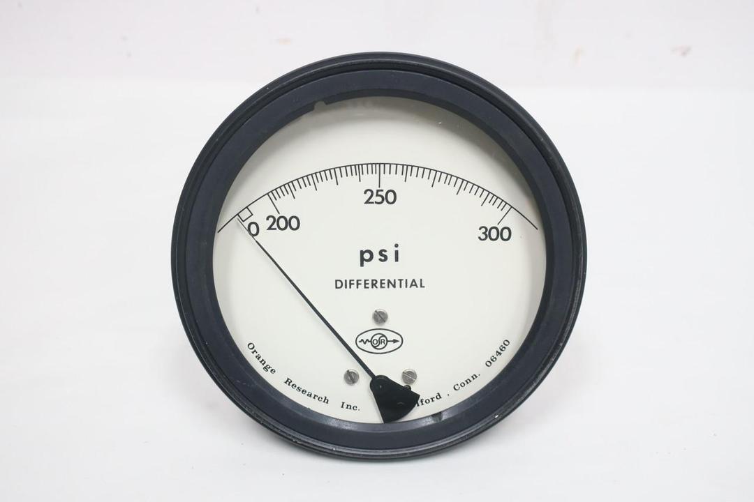 ORANGE RESEARCH 1301-E1006 DIFFERENTIAL PRESSURE GAUGE 6IN 0-300PSI 1/4IN NPT