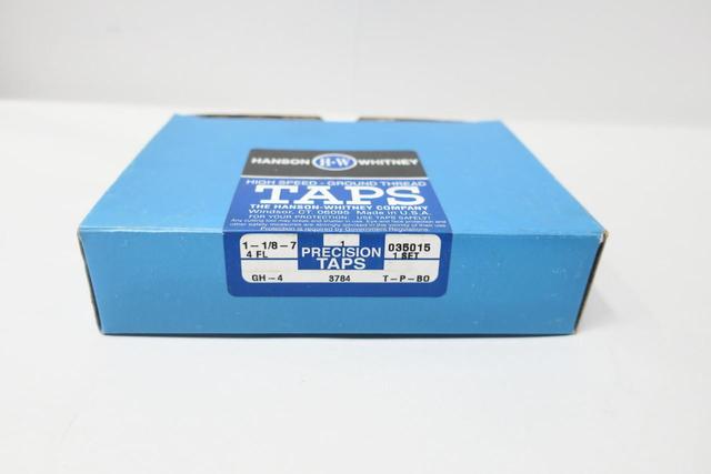 BOX OF 3 HANSON WHITNEY 035015 GH-4 4FL TAP 1-1/8-7