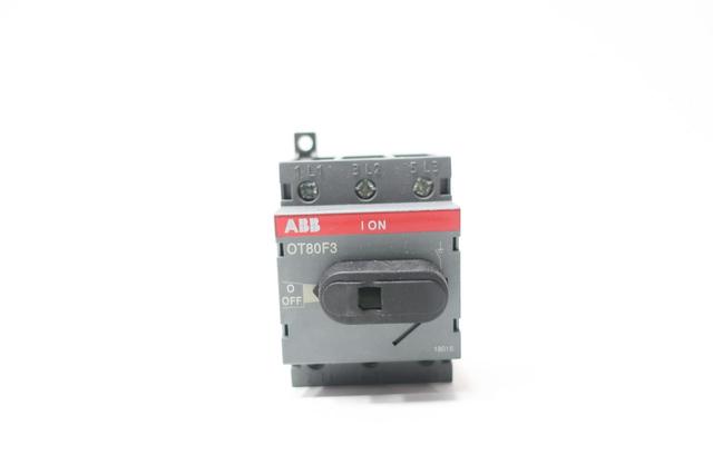 ABB OT80F3 1SCA105798R1001 DISCONNECT SWITCH 3P 80A AMP 600V-AC