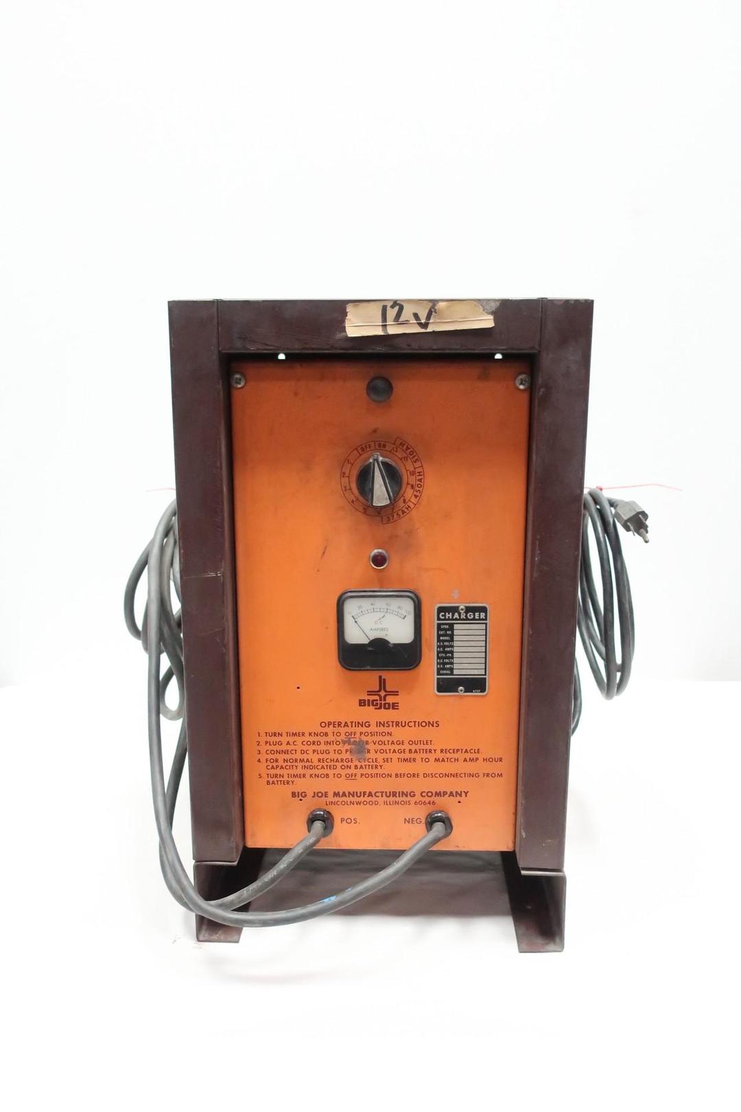 BIG JOE 12-75 BATTERY CHARGER 120/240V-AC 12V-DC 75A AMP