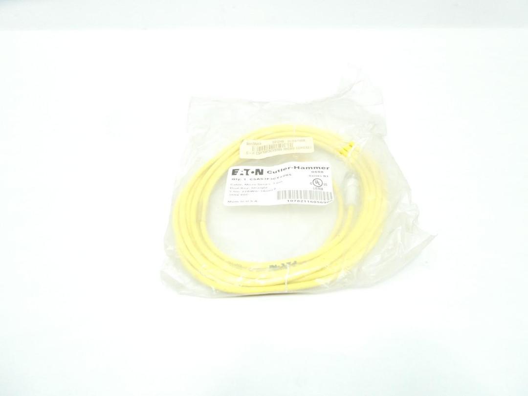 EATON CSAS3F3CY2205 CABLE 3-PIN STRAIGHT 5M 300V-AC