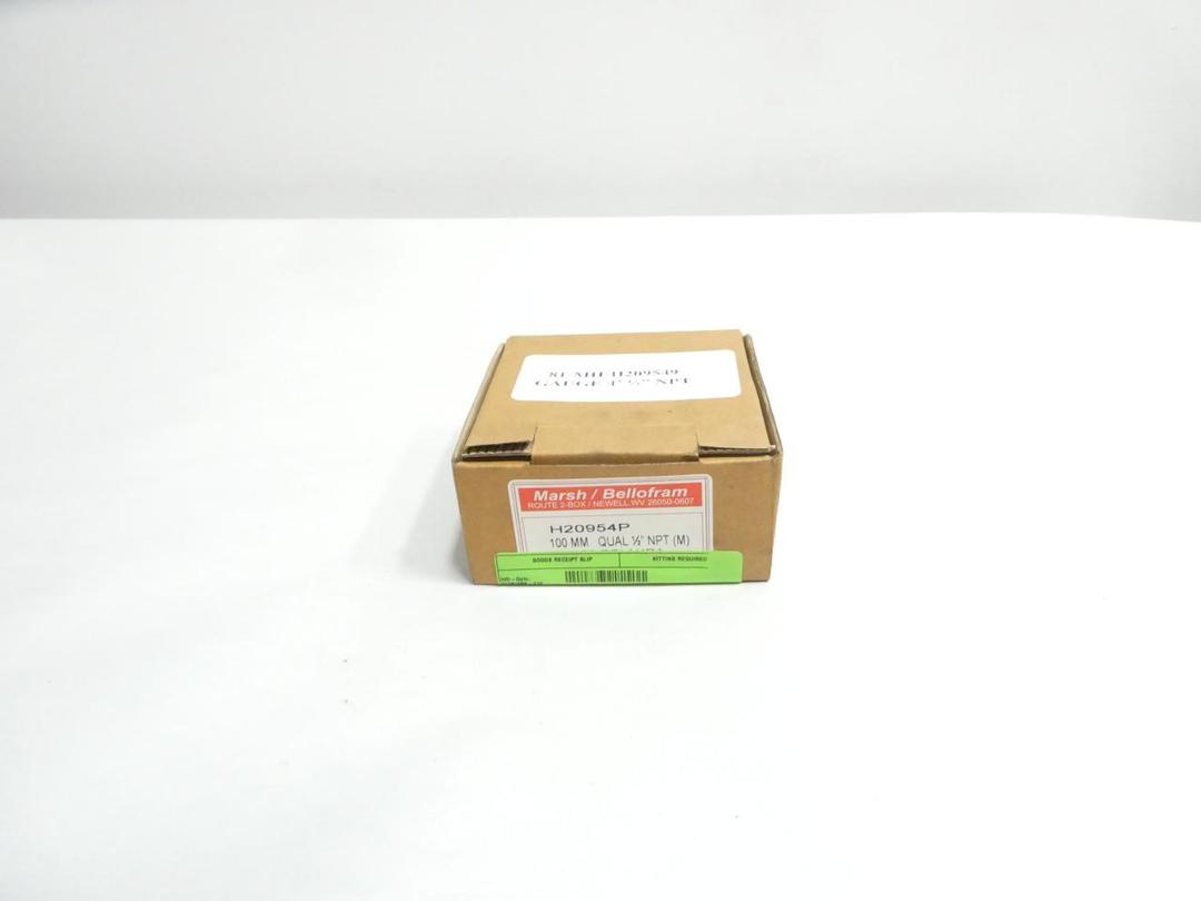 MARSH BELLOFRAM H20954P PRESSURE GAUGE 100MM 1/2IN NPT 0-200PSI