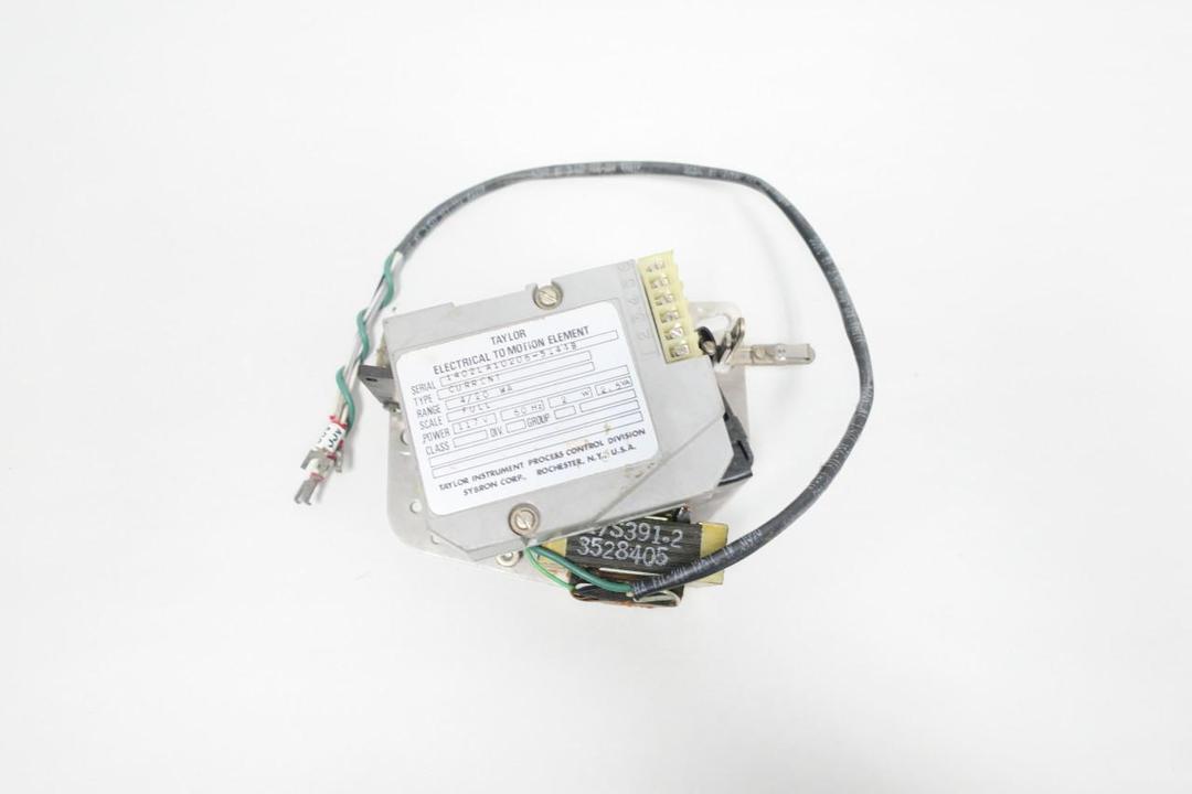 TAYLOR CURRENT ELECTRICAL TO MOTION ELEMENT 4/20MA 117V-AC
