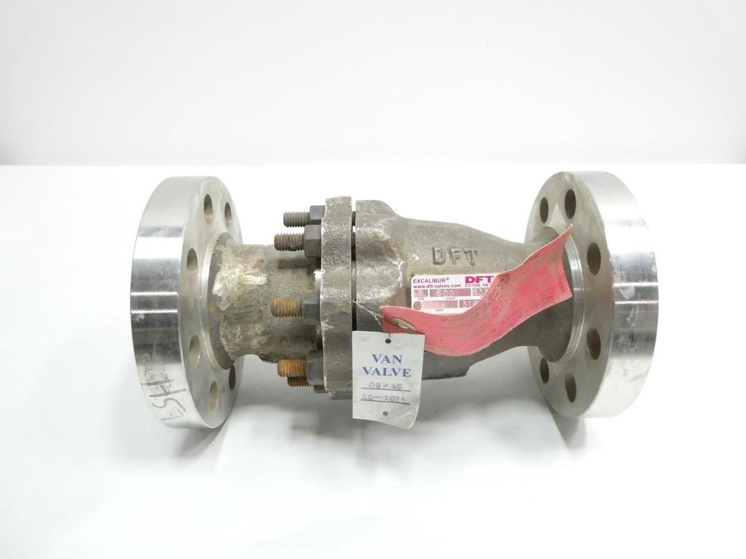 DFT VALVES EXCALIBUR STAINLESS FLANGED CHECK VALVE 2IN 600