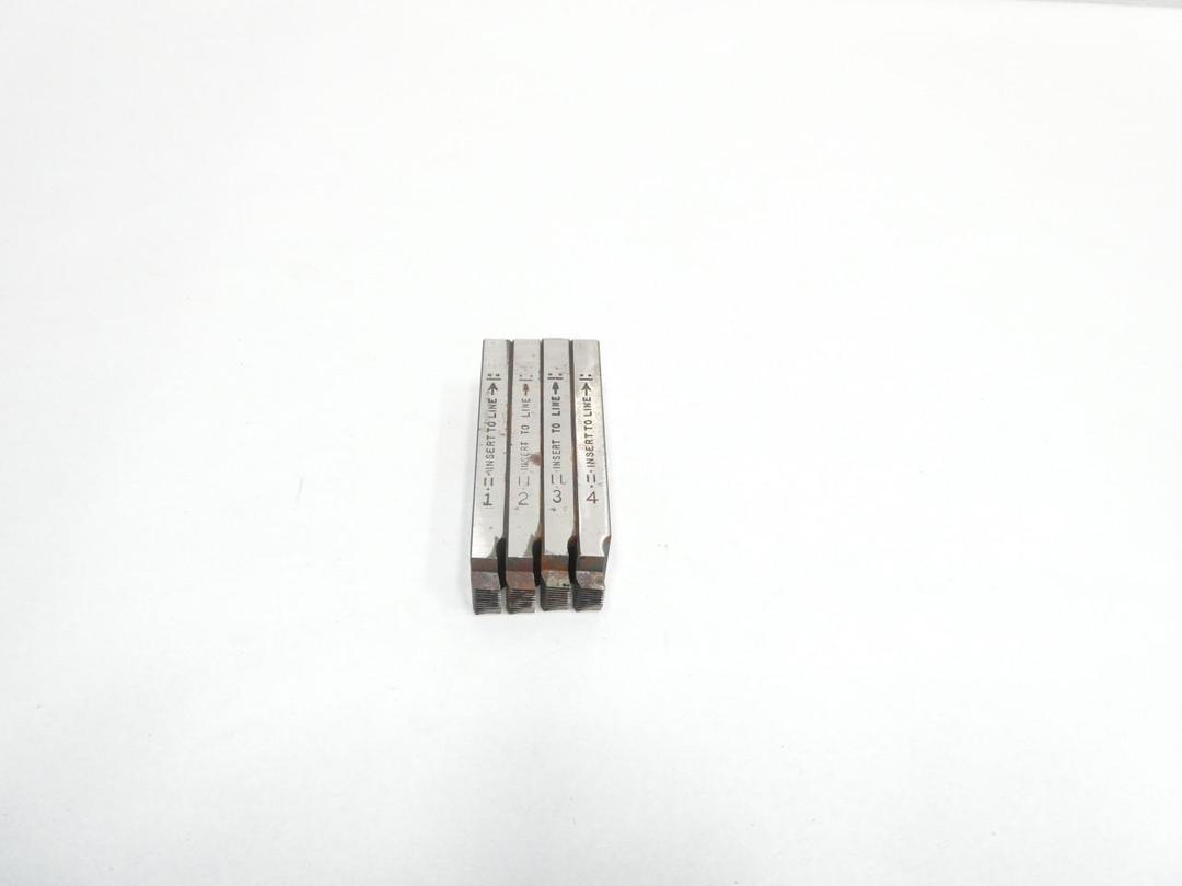 SET OF 4 RIDGID 47740 UNIVERSAL PIPE DIE RH 1/4-3/8IN