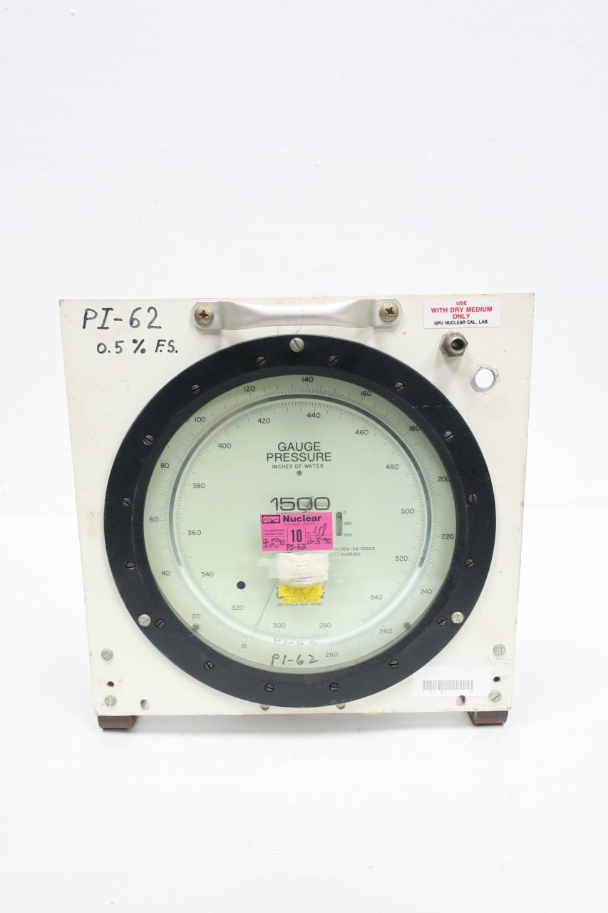 PENNWALT 62A-2A-0020C PRESSURE GAUGE 280-550IN-H2O