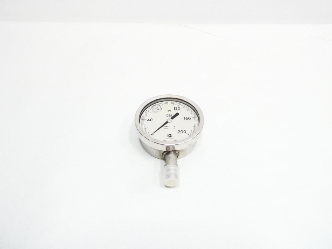 AMETEK 540L PRESSURE GAUGE 4IN 1/2IN NPT 0-200PSI