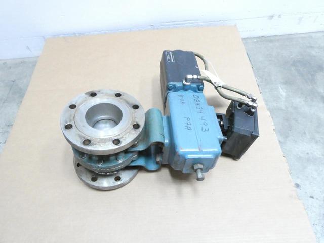 NELES PA 04 AAT BC 12/55 NP624 PNEUMATIC STAINLESS FLANGED CONTROL VALVE 4IN 150