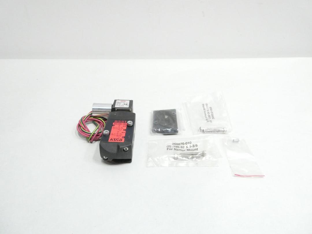 ASCO WT8551A001MMS 8551A001MS PNEUMATIC SOLENOID VALVE 120V-AC 150PSI 1/4IN NPT