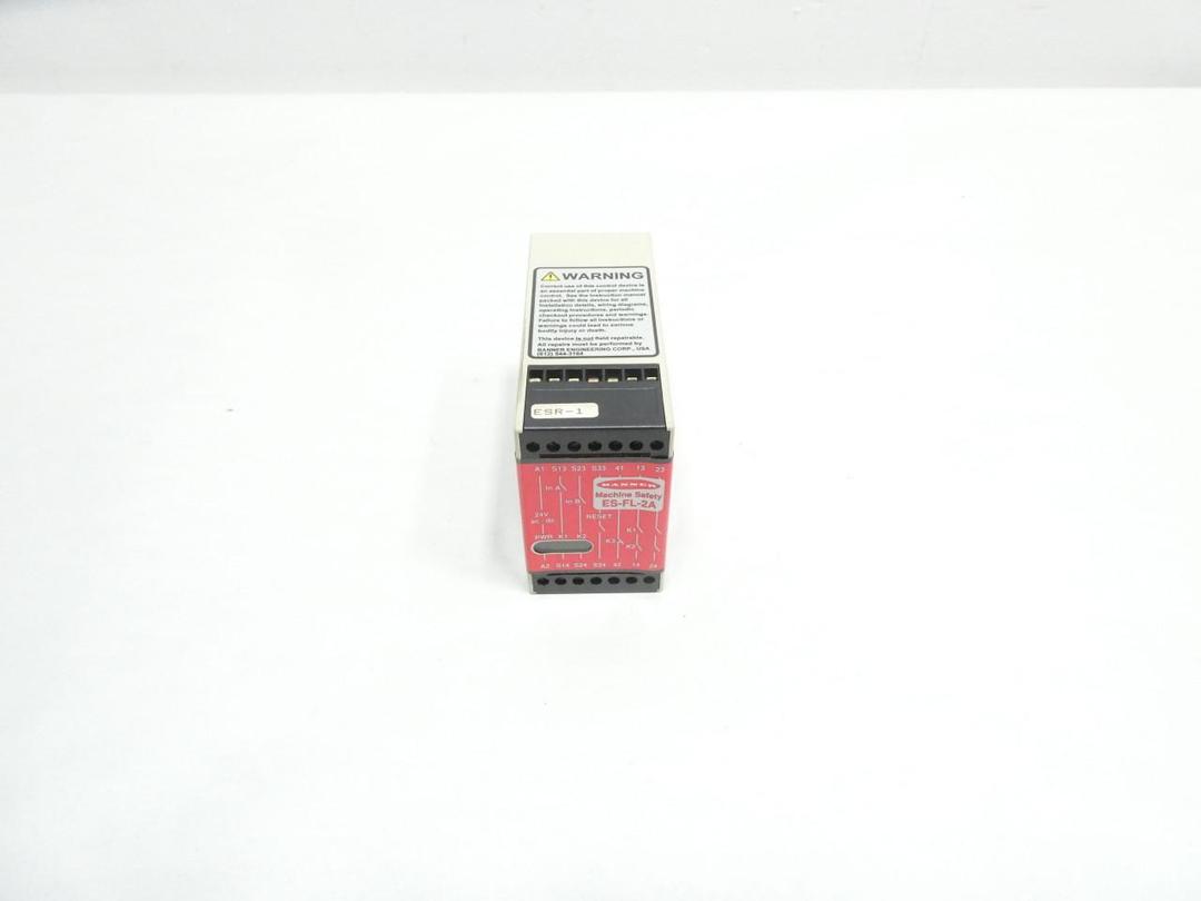 BANNER ES-FL-2A MACHINE SAFETY RELAY 24V-AC/DC