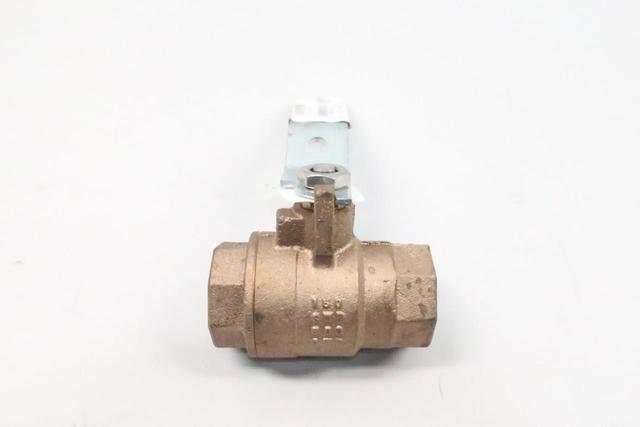 NIBCO 585-70-66 MANUAL BRASS BALL VALVE 1-1/4IN NPT 150