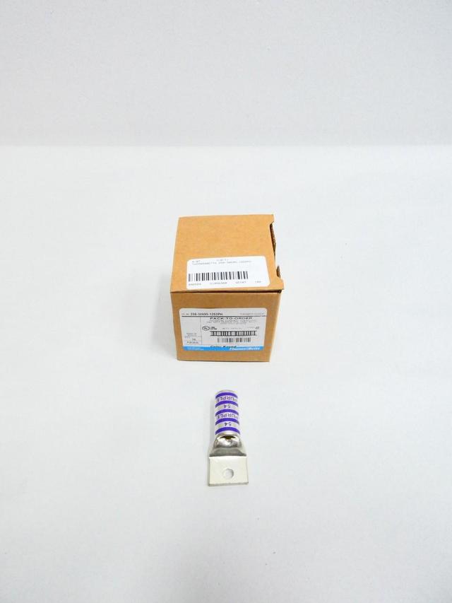 BOX OF 10 THOMAS & BETTS 256-30695-1252PH ONE HOLE COPPER LUG