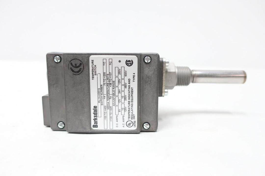 BARKSDALE ML1H-H351S TEMPERATURE SWITCH -100-400F 125/250/480V-AC