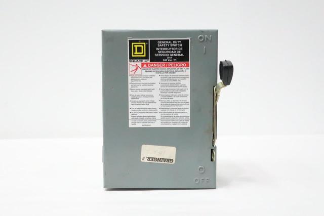SQUARE D D321N FUSIBLE DISCONNECT SWITCH 3P 30A AMP 240V-AC